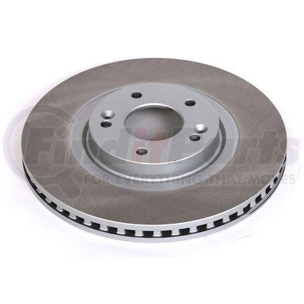 JBR1585SCR by POWERSTOP BRAKES - Disc Brake Rotor - Front, Vented, Semi-Coated for 13-20 Hyundai Santa Fe