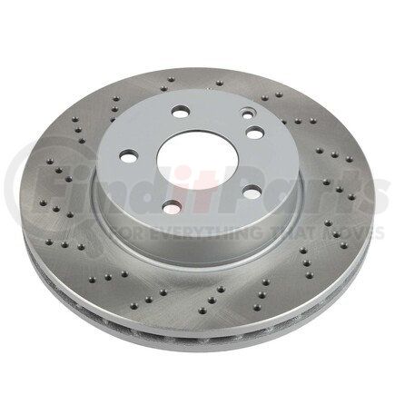 EBR1626SCR by POWERSTOP BRAKES - Disc Brake Rotor - Front, Vented, Cross Drilled for 12-16 Mercedes-Benz C250