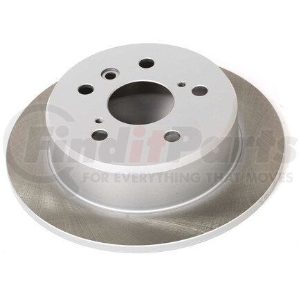 JBR718SCR by POWERSTOP BRAKES - Disc Brake Rotor - Rear, Solid, Semi-Coated for 97-01 Lexus ES300