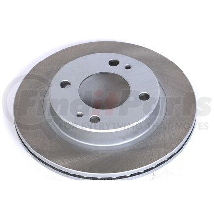 JBR1722SCR by POWERSTOP BRAKES - Disc Brake Rotor - Front, Vented, Semi-Coated for 14-15 Mitsubishi Mirage