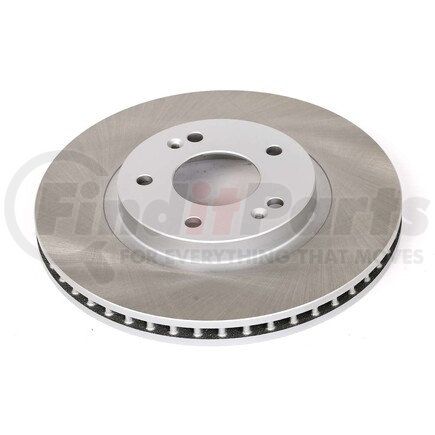 JBR948SCR by POWERSTOP BRAKES - Disc Brake Rotor - Front, Vented, Semi-Coated for 01-06 Hyundai Santa Fe