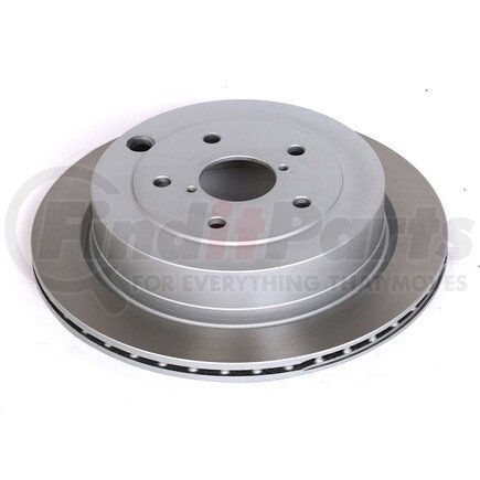 JBR1368SCR by POWERSTOP BRAKES - Disc Brake Rotor - Rear, Vented, Semi-Coated for 06-07 Subaru B9 Tribeca