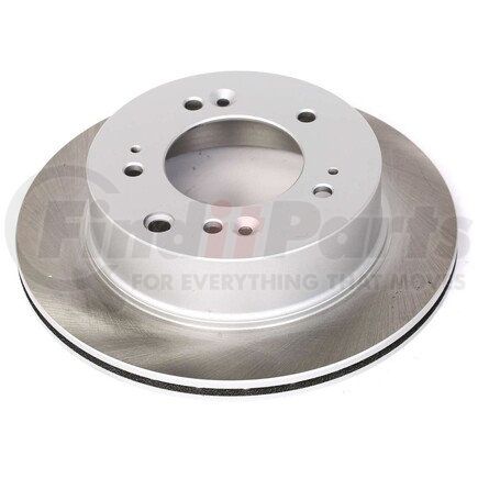 JBR1519SCR by POWERSTOP BRAKES - Disc Brake Rotor - Rear, Vented, Semi-Coated for 03-06 Kia Sorento