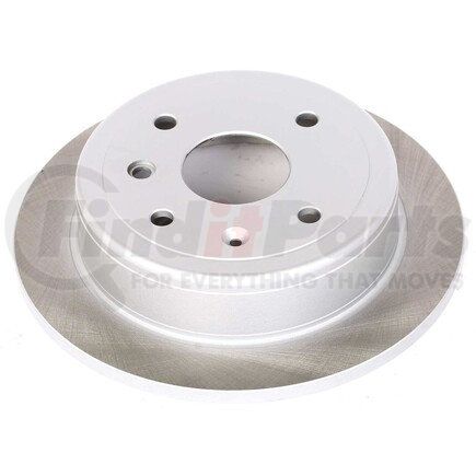 JBR1510SCR by POWERSTOP BRAKES - Disc Brake Rotor - Rear, Solid, Semi-Coated for 2004 - 2008 Suzuki Forenza