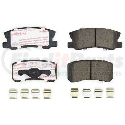 NXT-868 by POWERSTOP BRAKES - Disc Brake Pad Set - Rear, Carbon Fiber Ceramic Pads with Hardware for 2007 - 2017 Jeep Patriot