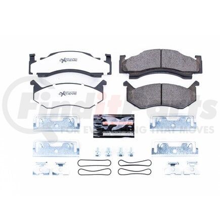 Z36269 by POWERSTOP BRAKES - Z36 TRUCK & TOW CARBON-FIBER CERAMIC BRAKE PADS W/ HARDWARE