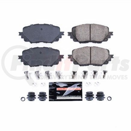 Z231903 by POWERSTOP BRAKES - Z23 EVOLUTION SPORT CARBON-FIBER BRAKE PADS W/ HARDWARE