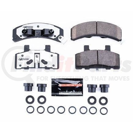 Z36368 by POWERSTOP BRAKES - Z36 TRUCK & TOW CARBON-FIBER CERAMIC BRAKE PADS W/ HARDWARE