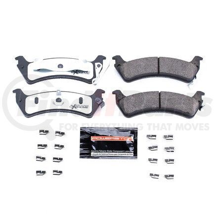 Z36666 by POWERSTOP BRAKES - Z36 TRUCK & TOW CARBON-FIBER CERAMIC BRAKE PADS W/ HARDWARE