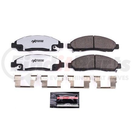 Z361039 by POWERSTOP BRAKES - Z36 TRUCK & TOW CARBON-FIBER CERAMIC BRAKE PADS W/ HARDWARE