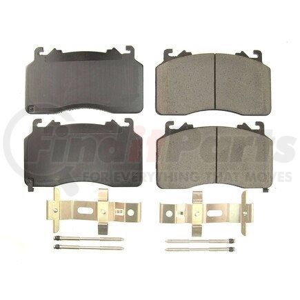 172267 by POWERSTOP BRAKES - Z17 EVOLUTION CERAMIC BRAKE PADS W/ HARDWARE