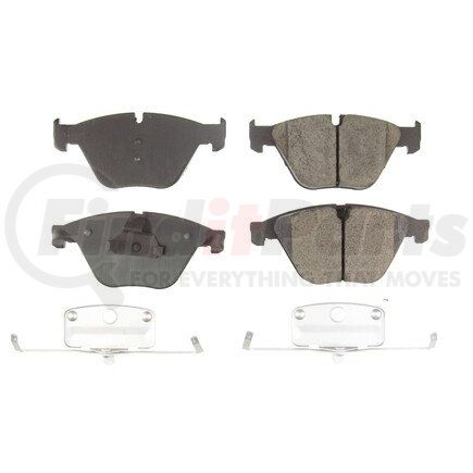 17-1505 by POWERSTOP BRAKES - Z17 EVOLUTION CERAMIC BRAKE PADS W/ HARDWARE