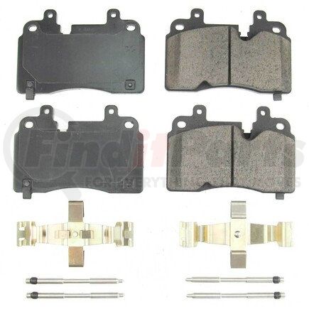 17-8007 by POWERSTOP BRAKES - Z17 EVOLUTION CERAMIC BRAKE PADS W/ HARDWARE