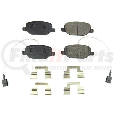 17-1822 by POWERSTOP BRAKES - Z17 EVOLUTION CERAMIC BRAKE PADS W/ HARDWARE