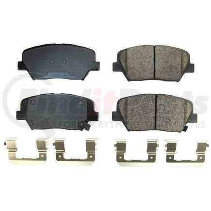 17-2242 by POWERSTOP BRAKES - Z17 EVOLUTION CERAMIC BRAKE PADS W/ HARDWARE