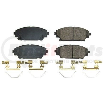 17-2275 by POWERSTOP BRAKES - Z17 EVOLUTION CERAMIC BRAKE PADS W/ HARDWARE