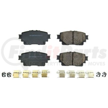 17-2305 by POWERSTOP BRAKES - Z17 EVOLUTION CERAMIC BRAKE PADS W/ HARDWARE