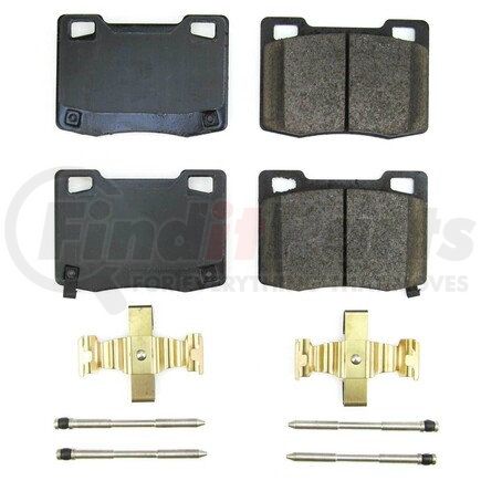 17-2363 by POWERSTOP BRAKES - Z17 EVOLUTION CERAMIC BRAKE PADS W/ HARDWARE