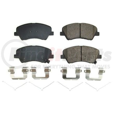 17-2190 by POWERSTOP BRAKES - Z17 EVOLUTION CERAMIC BRAKE PADS W/ HARDWARE