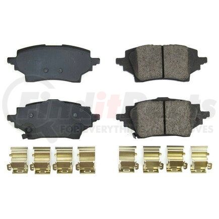 17-2202 by POWERSTOP BRAKES - Z17 EVOLUTION CERAMIC BRAKE PADS W/ HARDWARE