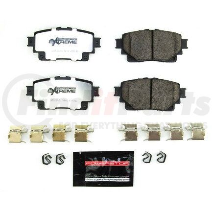 Z36-2305 by POWERSTOP BRAKES - Z36 TRUCK & TOW CARBON-FIBER CERAMIC BRAKE PADS W/ HARDWARE