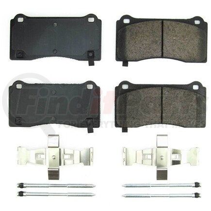 17-2195 by POWERSTOP BRAKES - Z17 EVOLUTION CERAMIC BRAKE PADS W/ HARDWARE