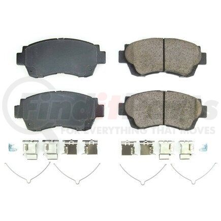 17-476B by POWERSTOP BRAKES - Z17 EVOLUTION CERAMIC BRAKE PADS W/ HARDWARE