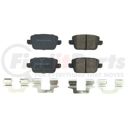 17-1314B by POWERSTOP BRAKES - Z17 EVOLUTION CERAMIC BRAKE PADS W/ HARDWARE