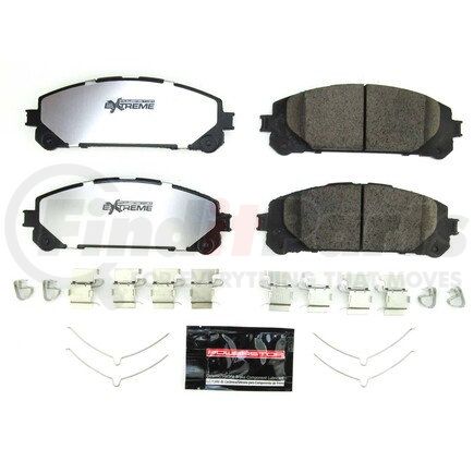 Z36-2304 by POWERSTOP BRAKES - Z36 TRUCK & TOW CARBON-FIBER CERAMIC BRAKE PADS W/ HARDWARE