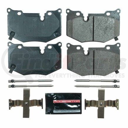 Z23-8010 by POWERSTOP BRAKES - Z23 EVOLUTION SPORT CARBON-FIBER BRAKE PADS W/ HARDWARE