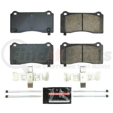 Z23-2195 by POWERSTOP BRAKES - Z23 EVOLUTION SPORT CARBON-FIBER BRAKE PADS W/ HARDWARE