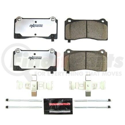 Z26-2195 by POWERSTOP BRAKES - Z26 STREET PERFORMANCE CARBON-FIBER CERAMIC BRAKE PADS W/ HARDWARE