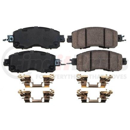 17-1650N by POWERSTOP BRAKES - Z17 EVOLUTION CERAMIC BRAKE PADS W/ HARDWARE