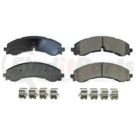 17-2250 by POWERSTOP BRAKES - Z17 EVOLUTION CERAMIC BRAKE PADS W/ HARDWARE