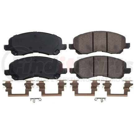 17-866N by POWERSTOP BRAKES - Z17 EVOLUTION CERAMIC BRAKE PADS W/ HARDWARE