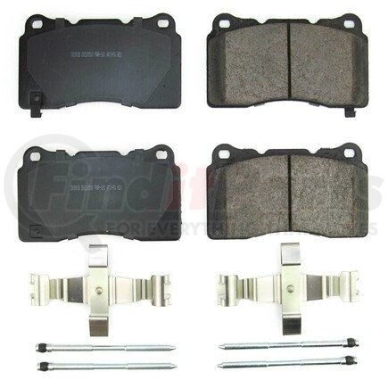 17-1001B by POWERSTOP BRAKES - Z17 EVOLUTION CERAMIC BRAKE PADS W/ HARDWARE