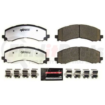 Z36-2382 by POWERSTOP BRAKES - Z36 TRUCK & TOW CARBON-FIBER CERAMIC BRAKE PADS W/ HARDWARE