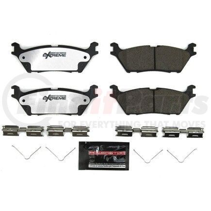 Z36-2383 by POWERSTOP BRAKES - Z36 TRUCK & TOW CARBON-FIBER CERAMIC BRAKE PADS W/ HARDWARE