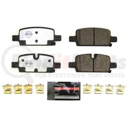 Z37-2174 by POWERSTOP BRAKES - Z37 TOP COP CARBON-FIBER CERAMIC BRAKE PADS W/ HARDWARE