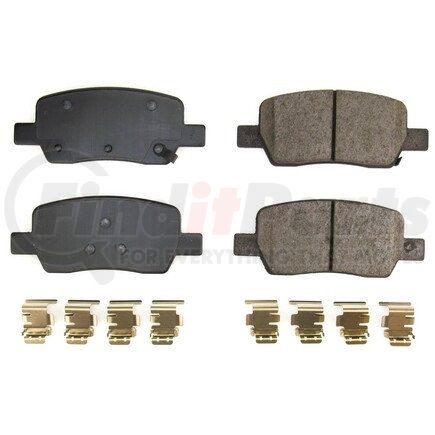 17-2381 by POWERSTOP BRAKES - Z17 EVOLUTION CERAMIC BRAKE PADS W/ HARDWARE