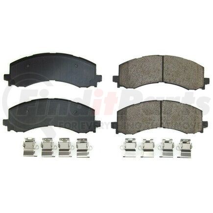 17-2382 by POWERSTOP BRAKES - Z17 EVOLUTION CERAMIC BRAKE PADS W/ HARDWARE