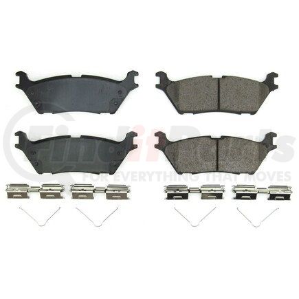 17-2383 by POWERSTOP BRAKES - Z17 EVOLUTION CERAMIC BRAKE PADS W/ HARDWARE