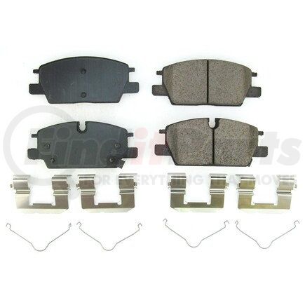 17-2345 by POWERSTOP BRAKES - Z17 EVOLUTION CERAMIC BRAKE PADS W/ HARDWARE