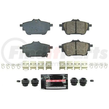 Z23-2306 by POWERSTOP BRAKES - Z23 EVOLUTION SPORT CARBON-FIBER BRAKE PADS W/ HARDWARE