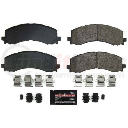 Z23-2382 by POWERSTOP BRAKES - Z23 EVOLUTION SPORT CARBON-FIBER BRAKE PADS W/ HARDWARE