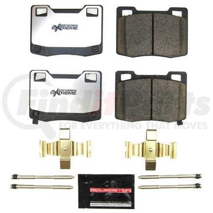 Z26-2363 by POWERSTOP BRAKES - Z26 STREET PERFORMANCE CARBON-FIBER CERAMIC BRAKE PADS W/ HARDWARE