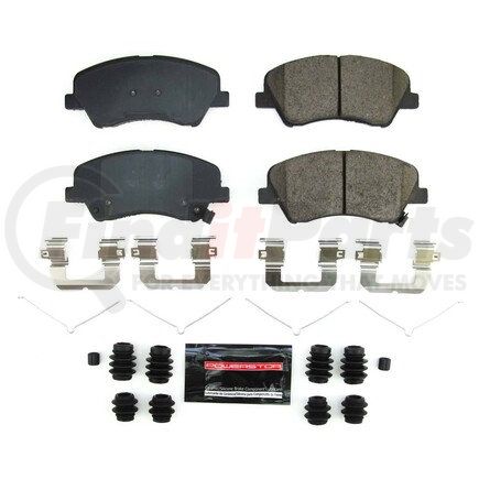 Z23-2190 by POWERSTOP BRAKES - Z23 EVOLUTION SPORT CARBON-FIBER BRAKE PADS W/ HARDWARE