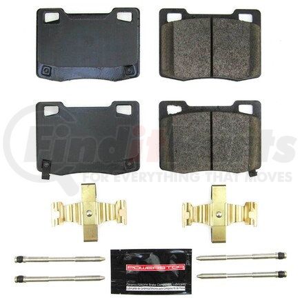 Z23-2363 by POWERSTOP BRAKES - Z23 EVOLUTION SPORT CARBON-FIBER BRAKE PADS W/ HARDWARE