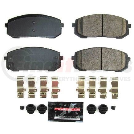 Z23-2302 by POWERSTOP BRAKES - Z23 EVOLUTION SPORT CARBON-FIBER BRAKE PADS W/ HARDWARE