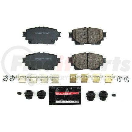 Z23-2305 by POWERSTOP BRAKES - Z23 EVOLUTION SPORT CARBON-FIBER BRAKE PADS W/ HARDWARE